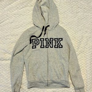 Victoria’s Secret Pink! Everyday campus fleece zippered hoodie